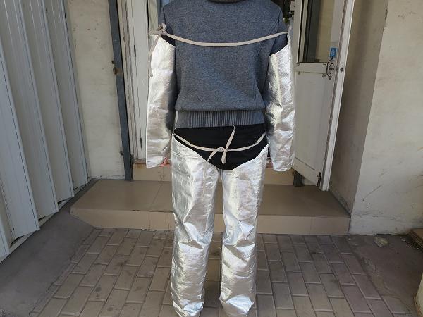 铝箔隔热护腿/耐高温铝箔隔热防火护腿//95%反辐射热铝箔护腿