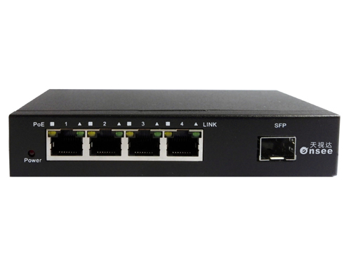 5口光纤POE交换机4FE(PoE)+1SFP（TSD-S1005FPE-XS）
