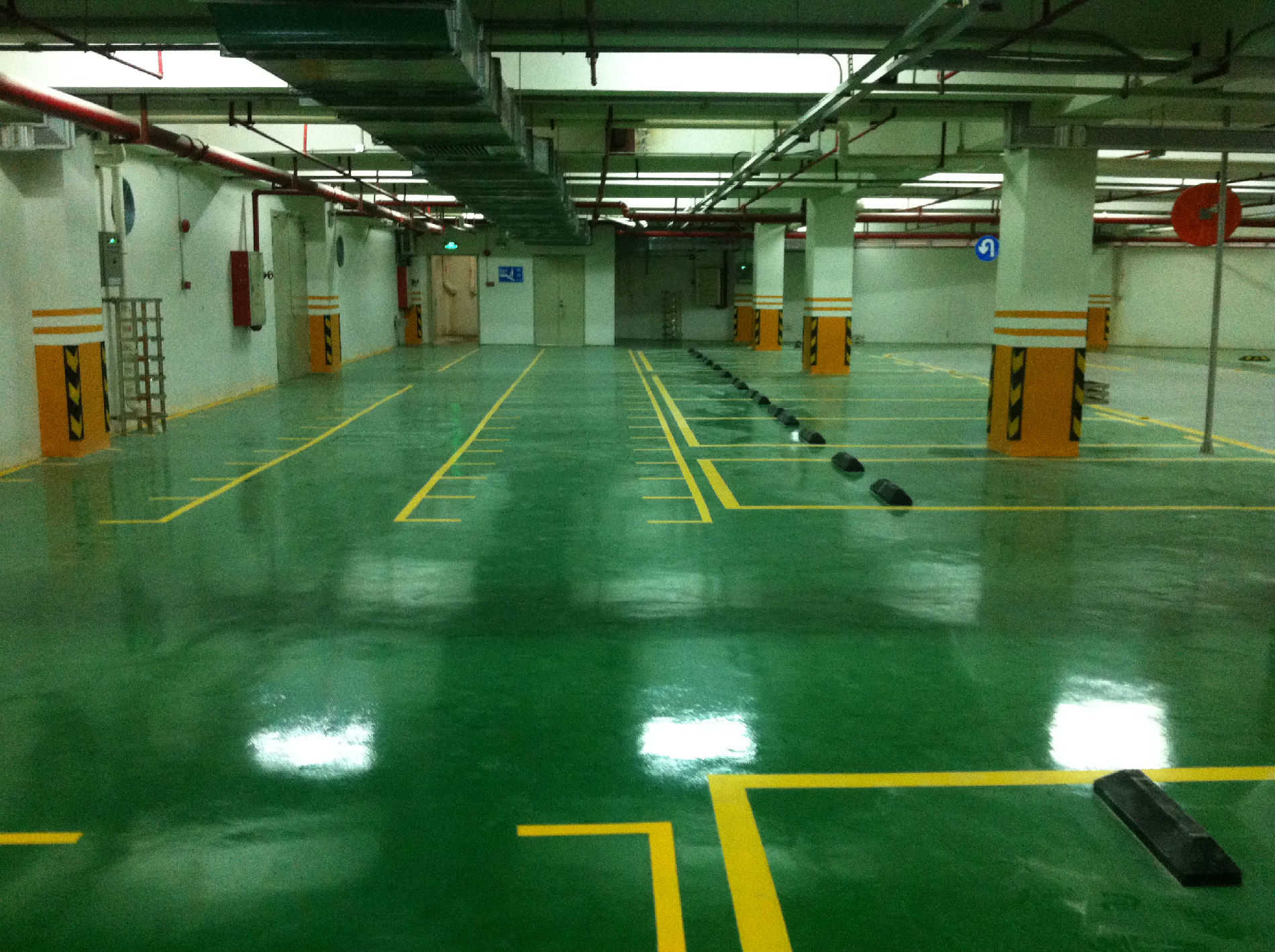 广州番禺南沙顺德停车场系统道闸划线