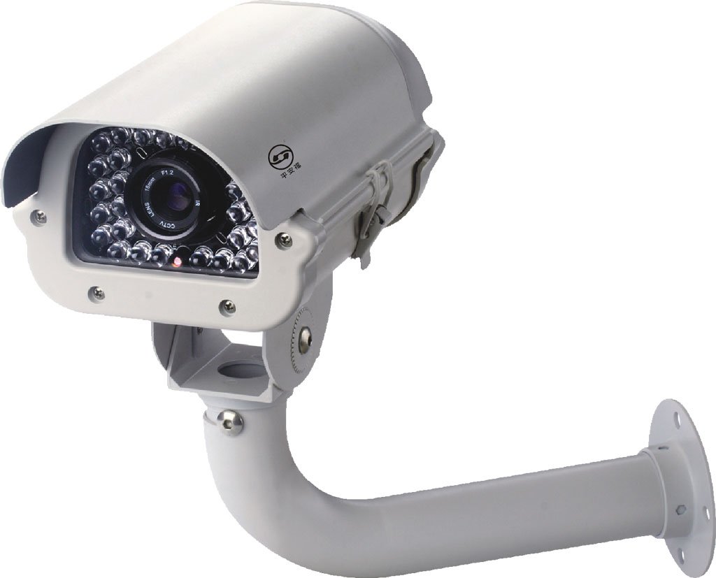 四点阵护罩监控摄像机
