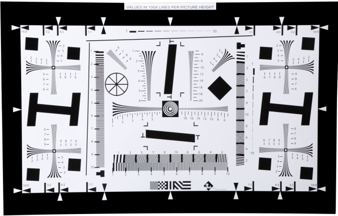 增强型4000线NE-10-800A分辨率测试卡ISO12233