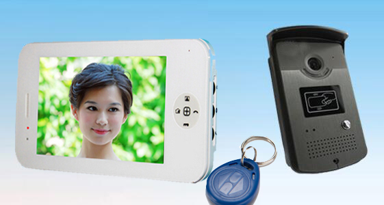  读卡开锁门禁式可视对讲门口机带刷卡开锁功能可视对讲门铃