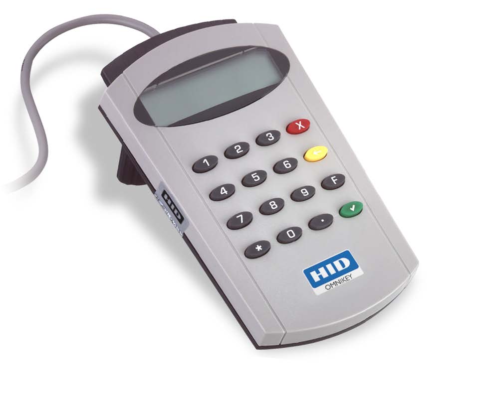 门禁读卡器OMNIKEY 3821PIN触板读卡器桌面 PIN 触板智能卡读卡器