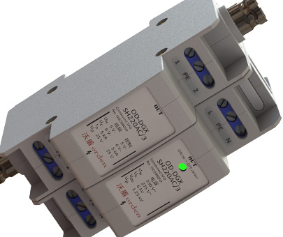 导轨型视频三合一防雷器导轨安装防雷