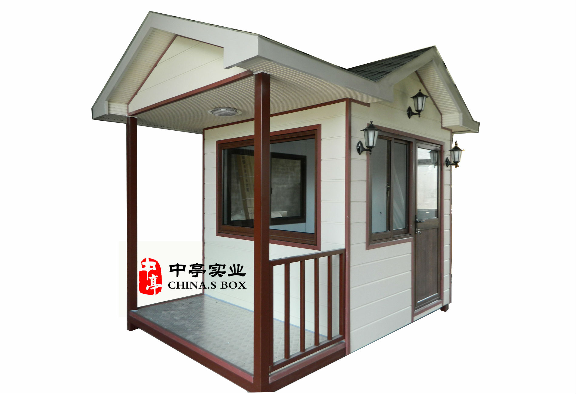 中亭豪华金属雕花板岗亭门卫岗亭