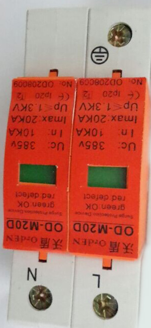 C级单相电源防雷40KA SPD电源防雷模块 防雷器参数 防雷器图片 防雷器价钱 防雷器接线图片