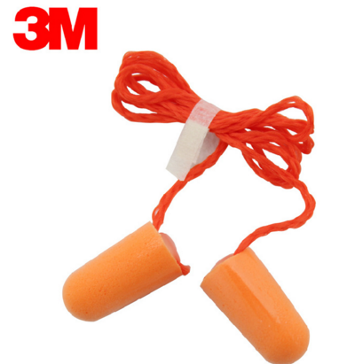 3M1110带线耳塞 防噪声耳塞 工业用降噪泡沫耳塞 PU耳塞