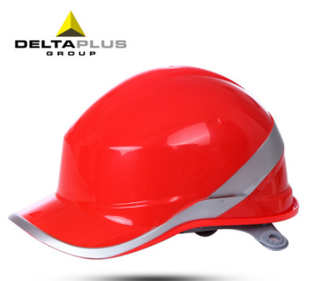 代尔塔102018钻石5型 ABS荧光条，荧光安全帽 代尔塔绝缘矿工帽