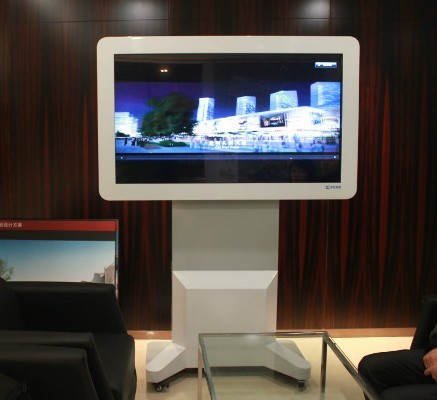 大型企业会议32寸落地式触摸查询机