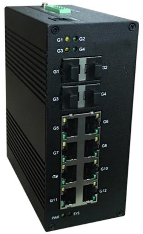 信易达IECom 408 4x1G口纯千兆高级管理型工业以太网交换