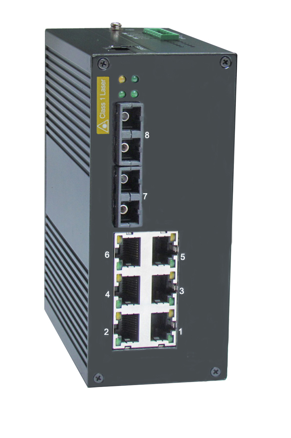 信易达IECOM P308 8口PoE管理型工业以太网交换机