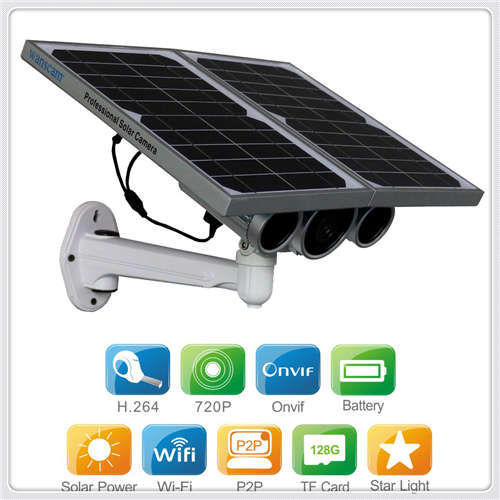 HW0029第三代 户外防水 ONVIF 太阳能充电网络摄像机插卡