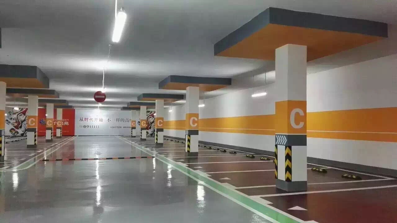 广州安银专业设计施工停车场划线、地坪漆工程、地下车库交通设施