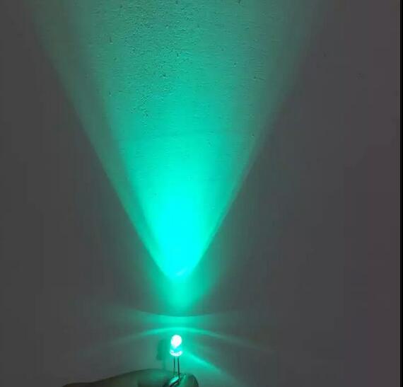 5mm圆头短脚502-505nm绿光交通信号灯LED高亮度发光管