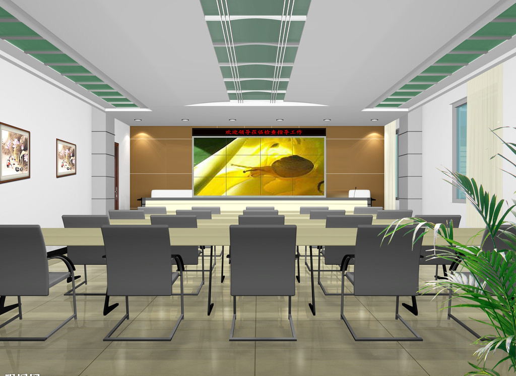 陕西55寸1.8mm液晶拼接屏会议系统