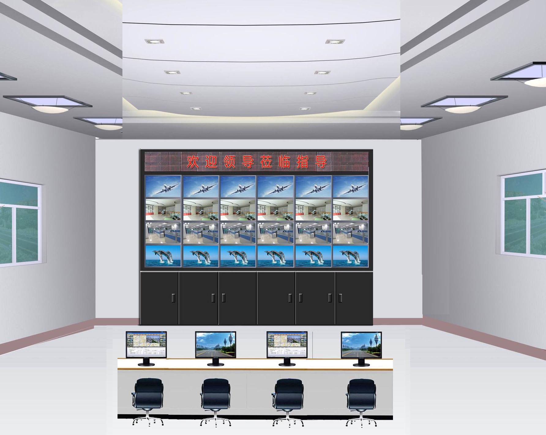 陕西小区监控98寸液晶监视器