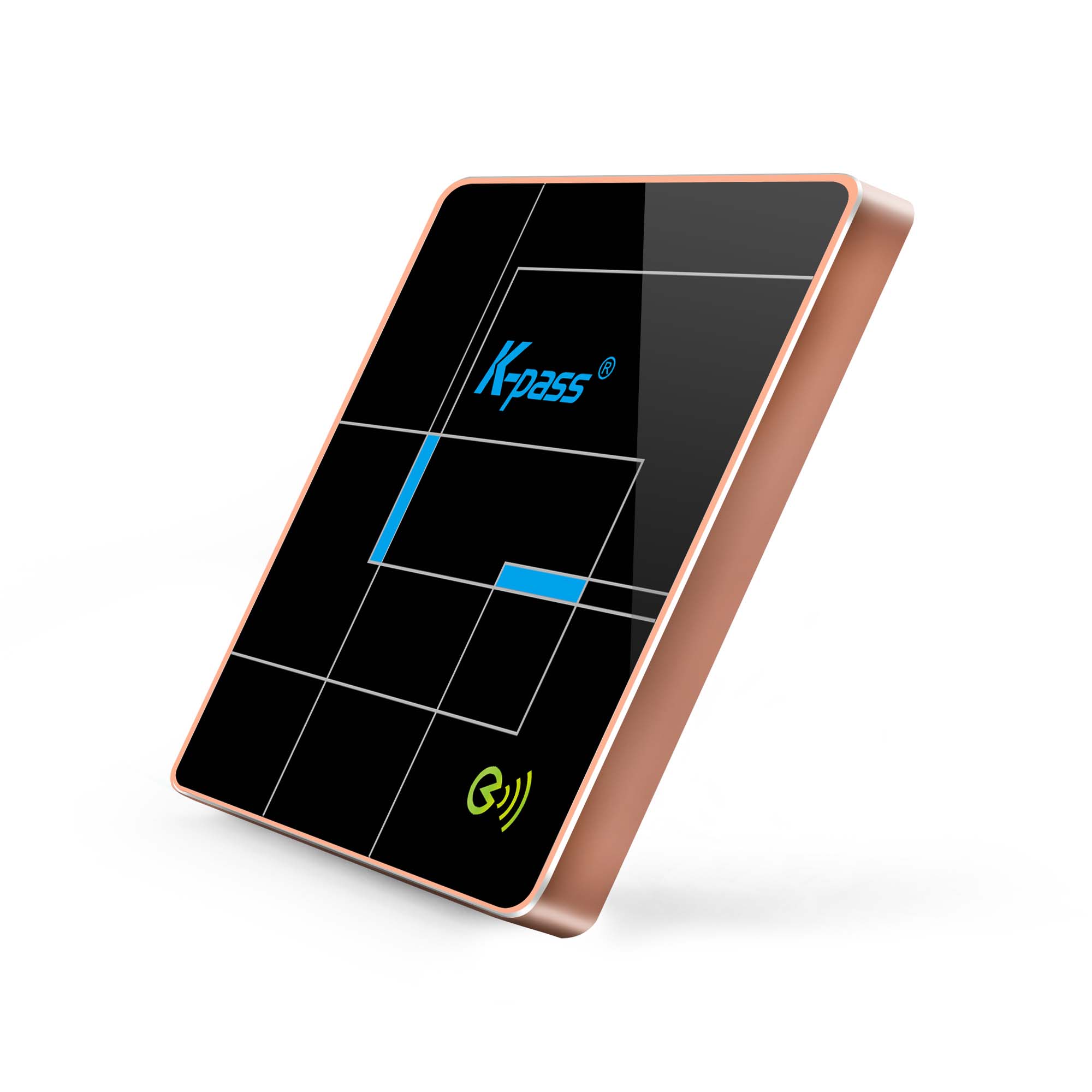 凯帕斯KP-6002M-2电梯刷卡超薄型金属门禁IC读卡器超薄型金属门禁读卡器|新款WG门禁读卡器