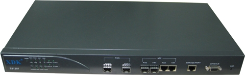 冠联EPON 2口盒式OLT同时兼备EPON接入和二层交换机功能