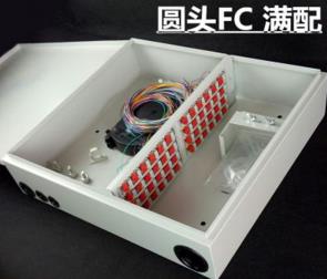 加工定做室内48芯FTTH楼道入户箱满配FC