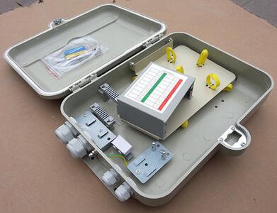 SMC室外插片式分光箱 分线箱 免喷 16芯-12芯分纤分光箱 配线箱