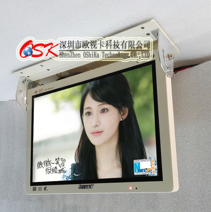 19寸车载显示器 AV+VGA+HDMI输入 