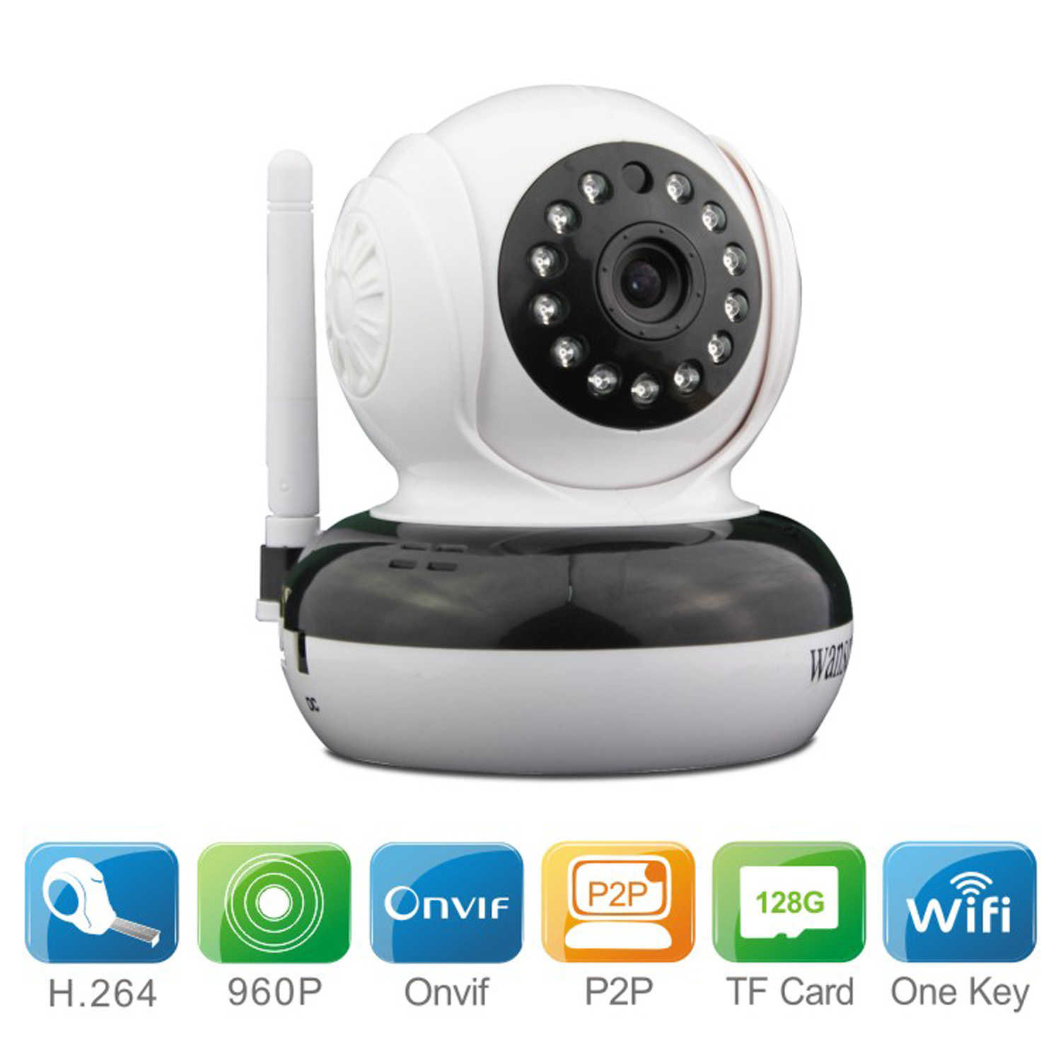 HW0046130万无线云台夜视IP网络摄像机