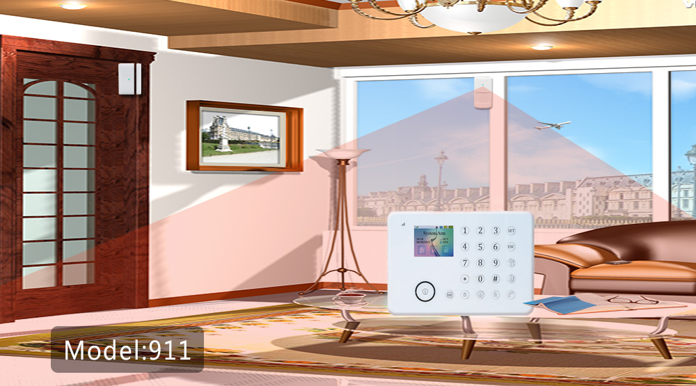 门窗防盗报警器 GSM防盗报警器 安全放心门磁窗户防盗器 