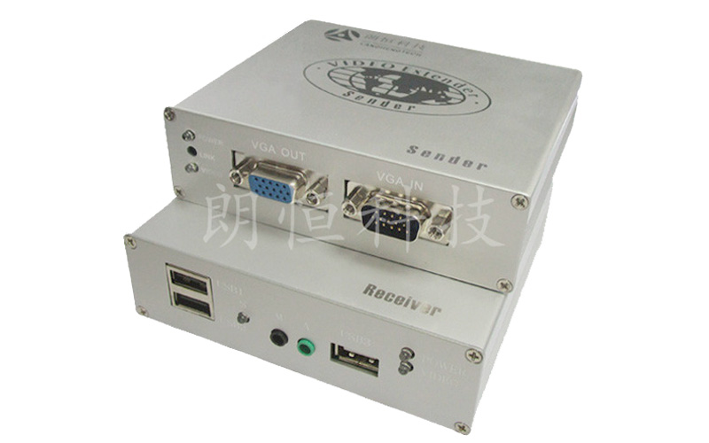 朗恒延长器 UKVM-50AU(三个USB2.0接口 光端机 分配器