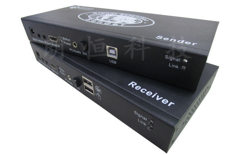 朗恒音视频分配器UKHMA-200D 延长器 光端机