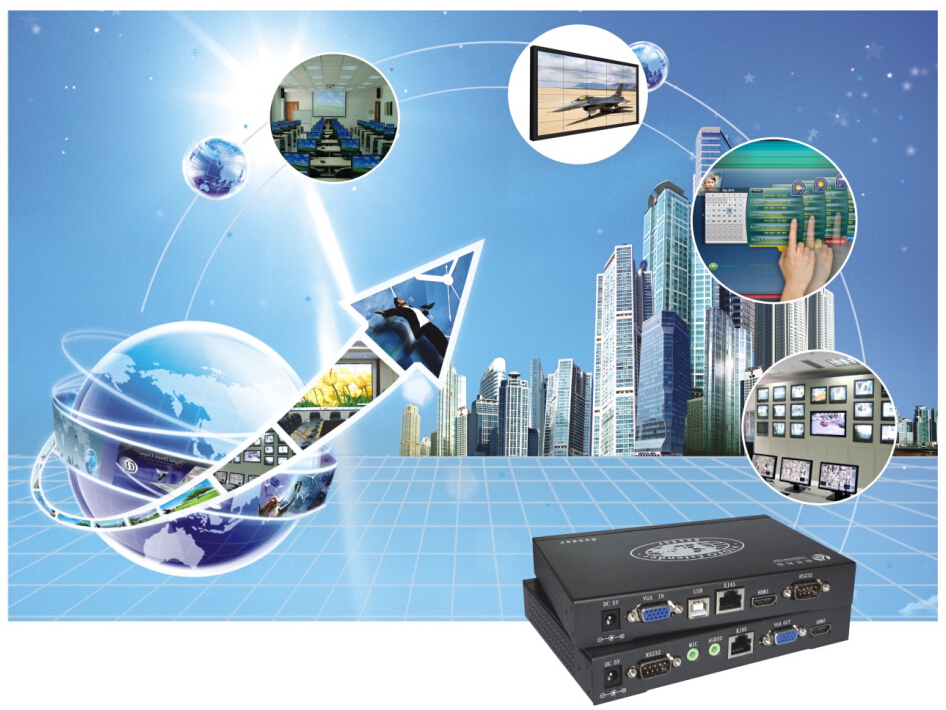 vga延长器  VGA-R15 VGA音视频中继器 分配器 多级联 