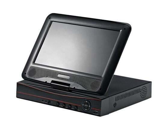 带10寸显示器8路1盘位NVR高清网络硬盘录像机