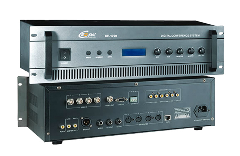 多功能数字会议系统 投票 表决 视像型会议主控机 列席单元