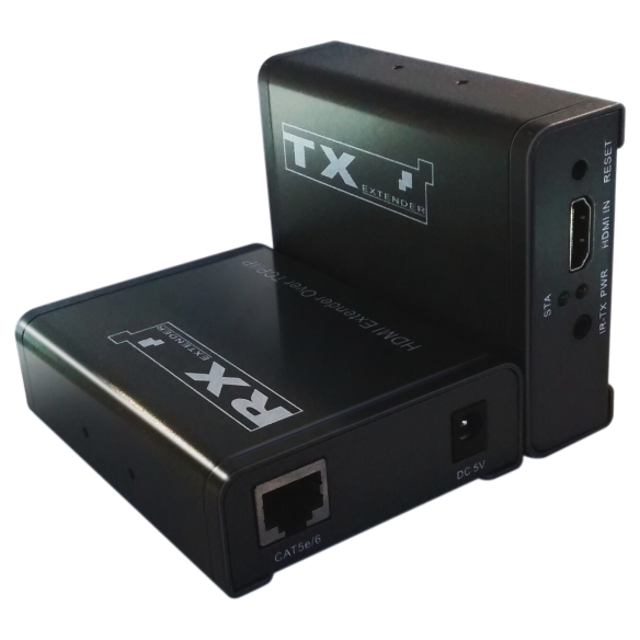 广告机HDMI音视频延长120米传输器音视频同步支持1080P