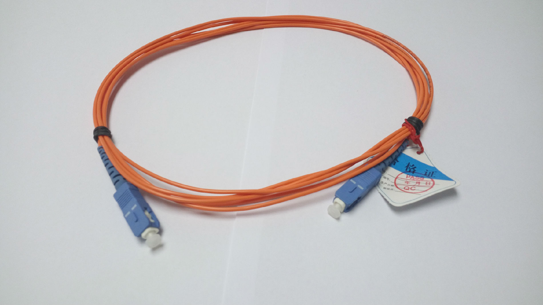 汉信 SC多模跳线 线径3.00mm 可作尾纤用 1.5米 3米