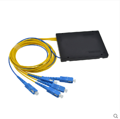电信级 一分4SC尾纤分光器 1分4盒式分光器 一分4 SC分光器