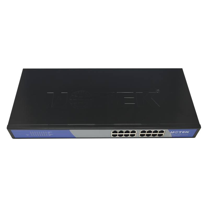 UTEK宇泰 UT-6516U 16口机架式工业以太网交换机