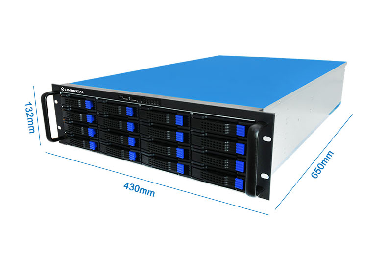 联瑞【linkreal】LB316S 企业nas网络存储服务器 磁盘阵列16盘位单电机架式
