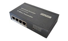 浩泰防雷型四路VGA延长器1分4高清VGA转RJ45视频延长器