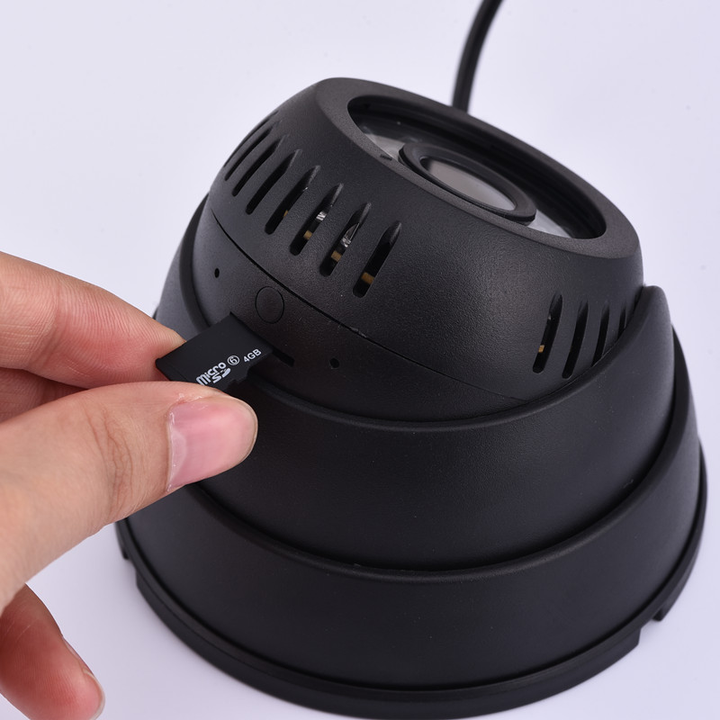 TF插卡高清监控摄录一体机 家用广角半球摄像机 免布线监控摄像头