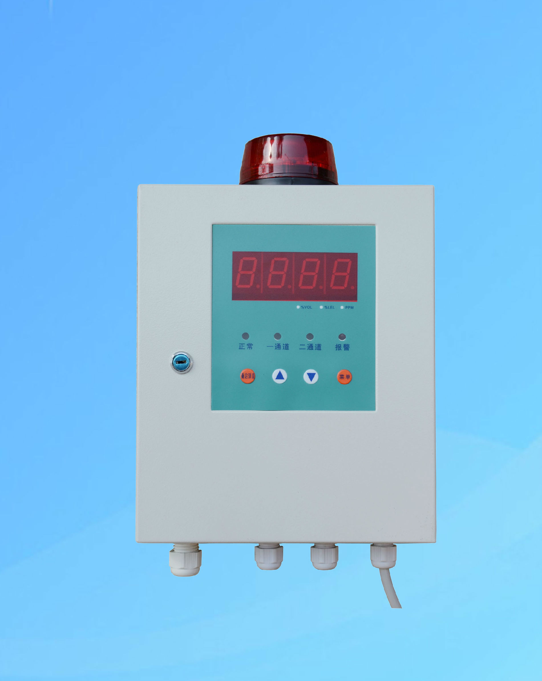 酒店厨房、学校食堂天然气管道泄漏报警控制器
