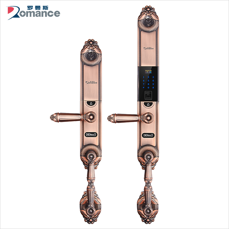 罗曼斯智能锁厂家供应指纹锁密码锁 酒店家居防盗门锁