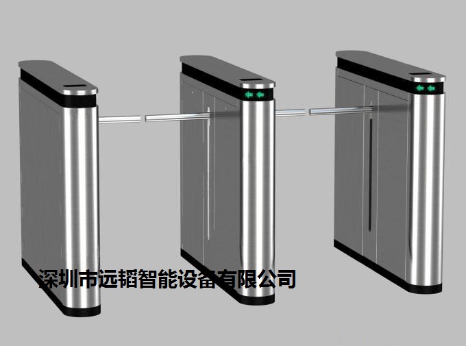 桥式八角一字闸 刷卡 指纹 身份 人脸识别一字闸 一棍闸