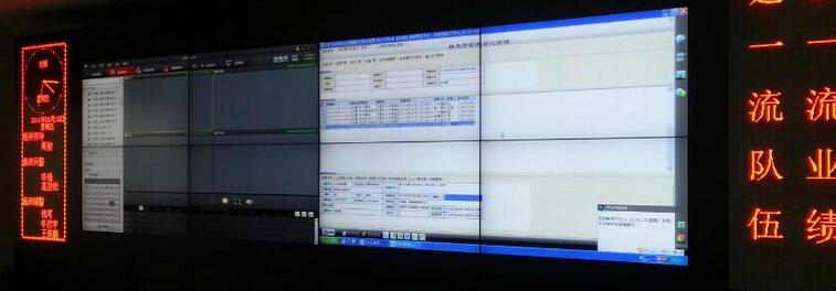 交警指挥中心监控显示2X4 55寸液晶拼接大屏幕显示