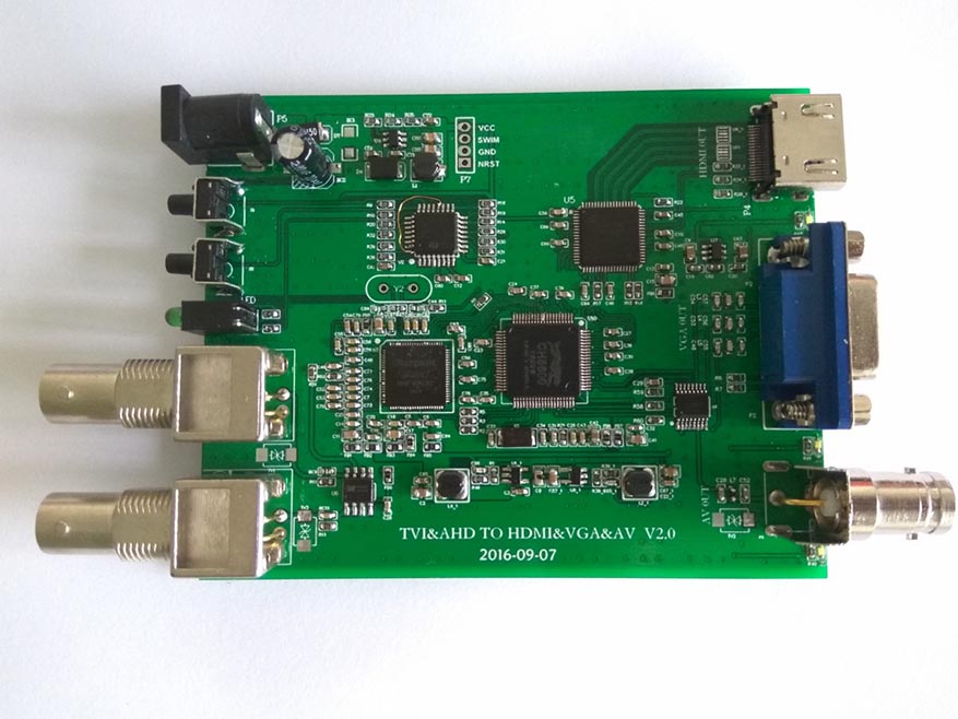 欧柏锐科技AHD TVI CVI转HDMI VGA AV高清转换器厂家