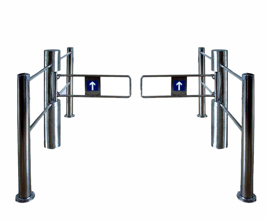 捷恒安JHA207圆柱摆闸+护栏