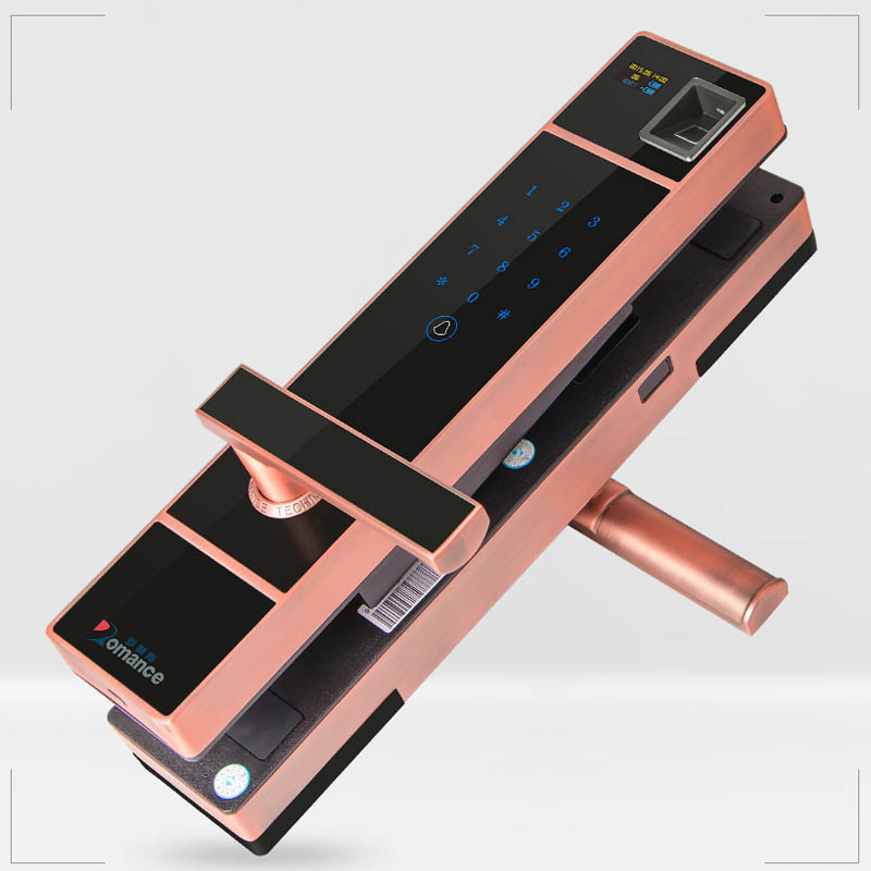 罗曼斯智能锁厂家供应指纹锁 家居防盗门锁