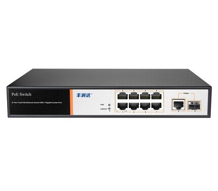 8口PS1082T大功率 PoE交换机