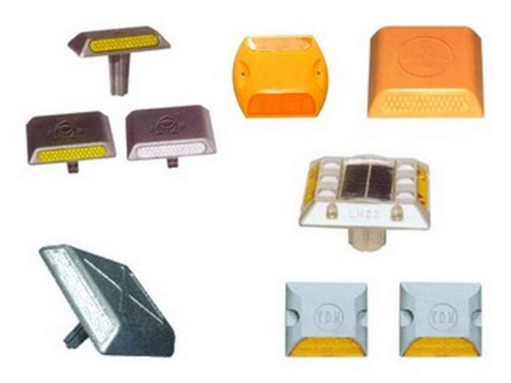 道钉铸铝塑料双面反光道路安全提示专用