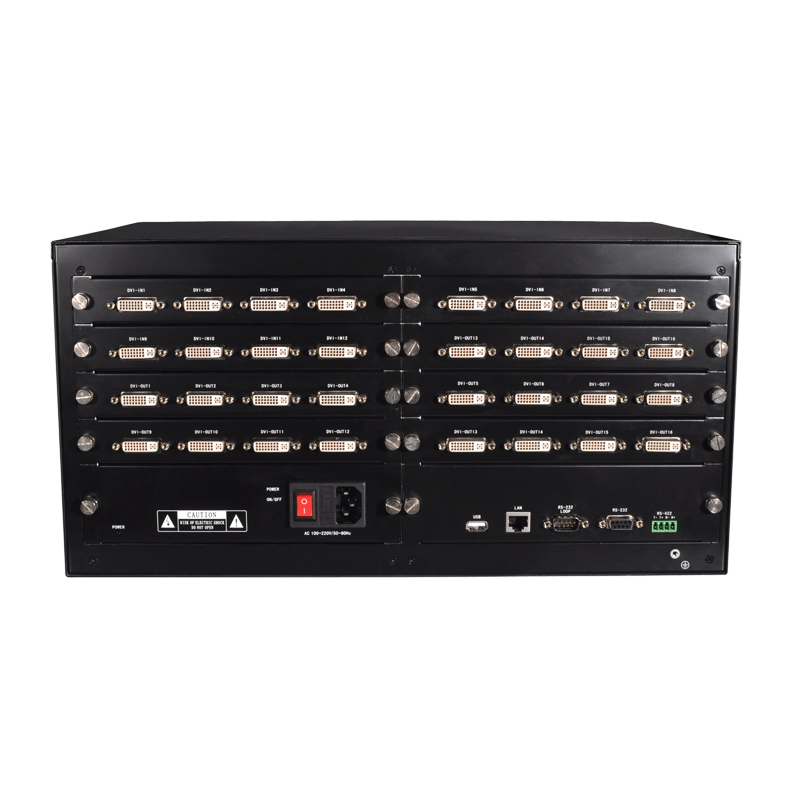 景阳华泰 dvi矩阵16进16出DVI十六进十六出视频会议矩阵高清1080P