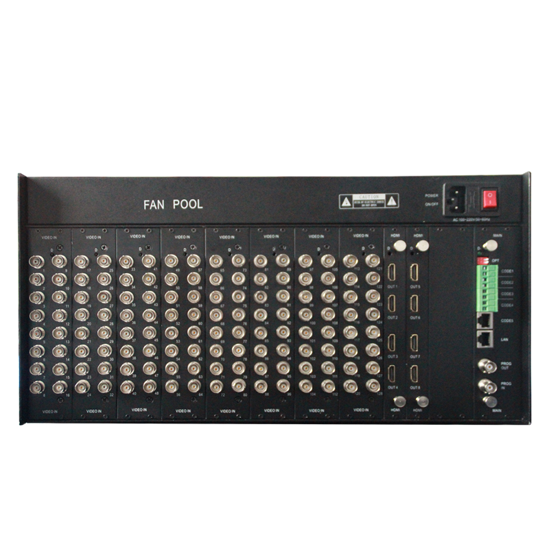 景阳华泰厂家直销 CVI/TVI/AHD高清同轴矩阵64进8出CVI转HDMI解码